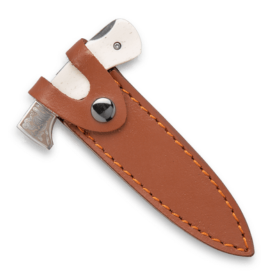 WHITE BONE ADJUSTABLE FOLDING PUSH DAGGER